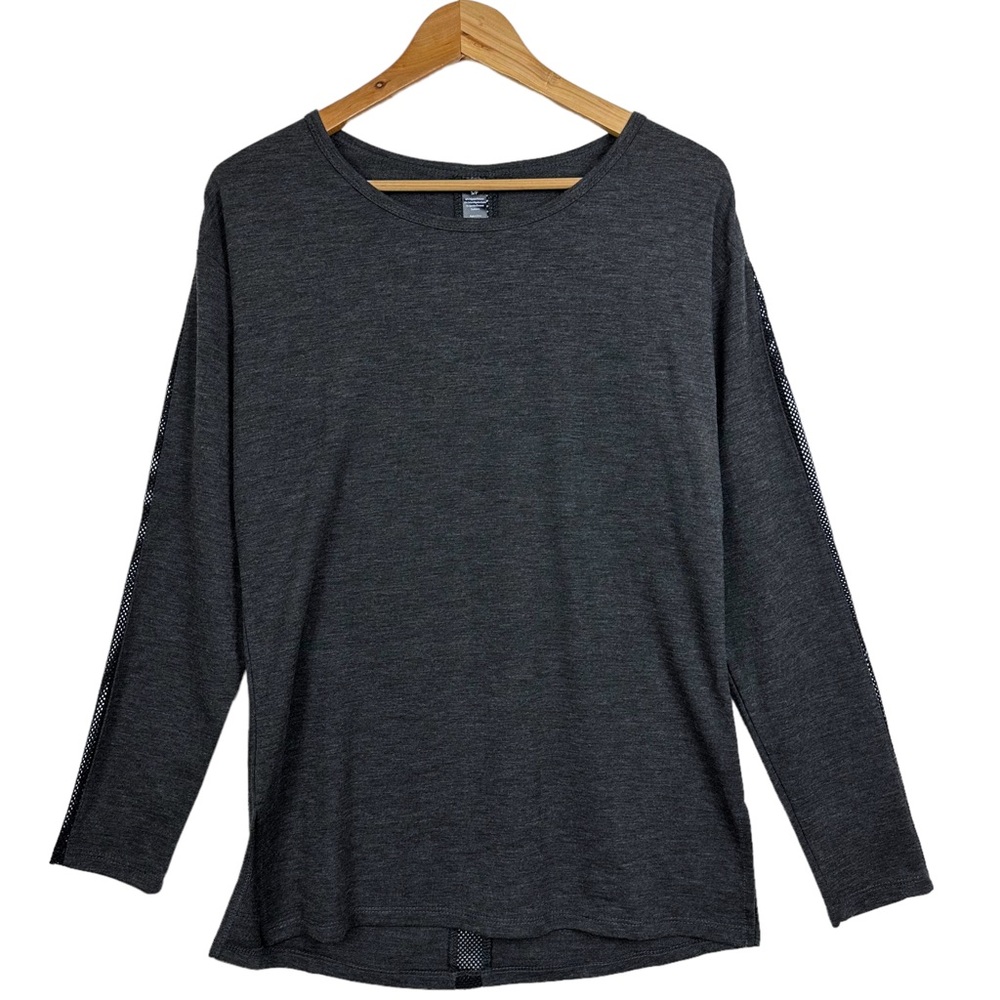 RBX Long Sleeve Vented Fishnet Mesh Jersey Knit Workout Athletic Base Layer Top - Picture 9 of 10